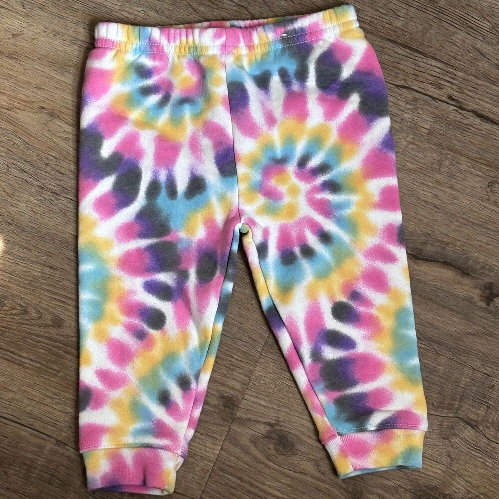 Garanimals Baby Girl Fleece Sweatpants 6-9M | Cozy Pastel Pink Joggers NWOT